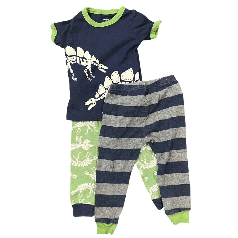 Carters Toddler‎ Boys 18M Pajama Set Lot 4 Snug Fit Cotton 2 Piece Pajamas